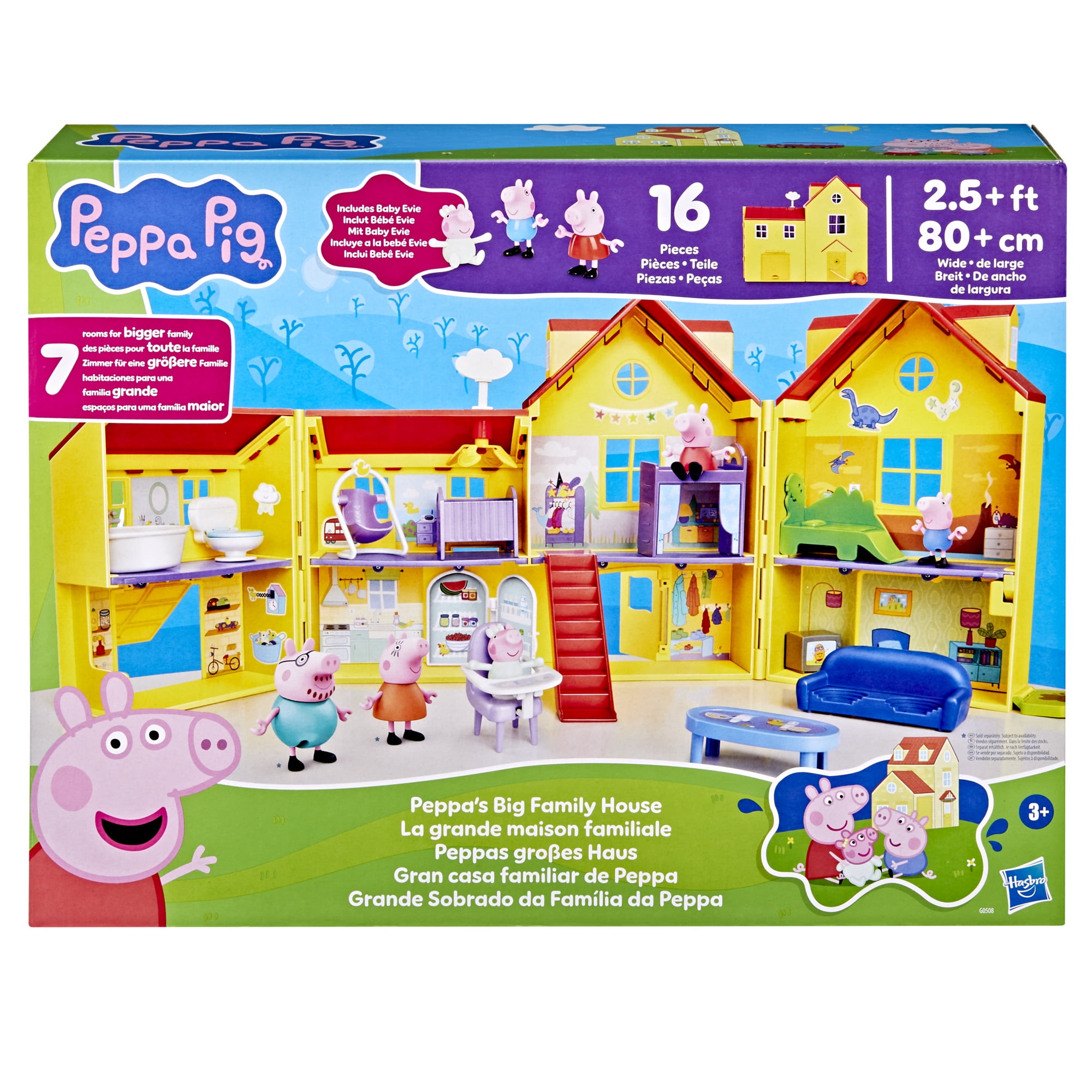 Peppa Pig Peppa's Big Family House Playset, PEPPA PIG BIG FAMILY HOUSE