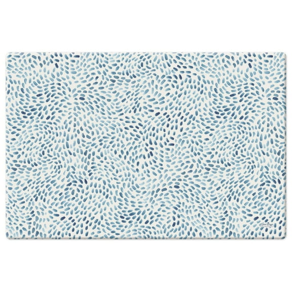CounterArt "Blue Medallion" 30” x 20” Decorative Vinyl Comfort Floor Mat
