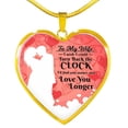thumbnail image 5 of To My Wife Perfect Love Message Heart Pendant Necklace, 5 of 11