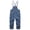 Blue, variant on YunPes Girls Bibs Denim Overalls for Kids Spring Preppy Cute Slim Fit Jean Overall Toddler Insulated Casual Cuffed Jumpsuit