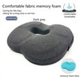 thumbnail image 4 of 3D Orthopedic Seat Cushion Memory Foam Breathable Office Cushion Tailbone Waist Pain Relief Protect Lumbar Cushion Home Car Seat (Mocha light grey,44x39cm(17.3x15.3in)), 4 of 7