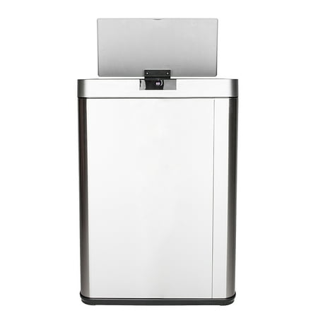 Zimtown 13 Gallon Stainless Steel Automatic Sensor Waste Basket