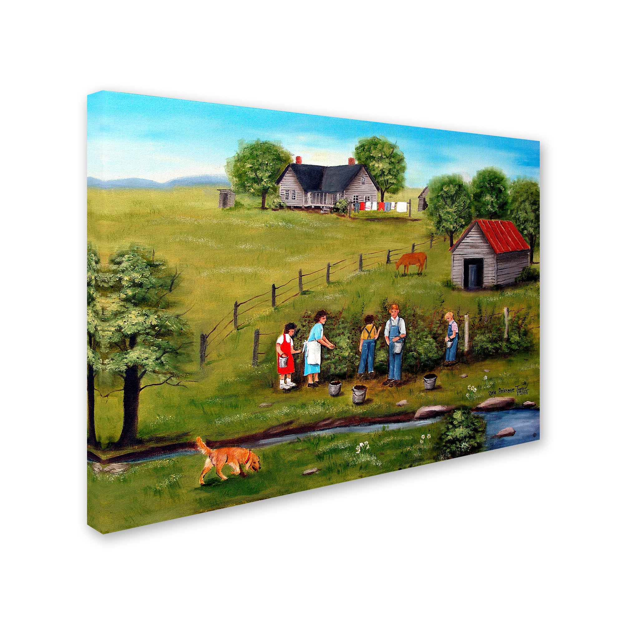 Trademark Fine Art 'Pickin' Canvas Art by Arie Reinhardt Taylor