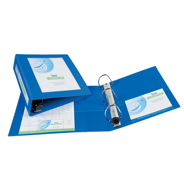 Carpeta AVERY AVE68038, vista enmarcada, resistente, con anillos EZD
