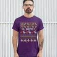 thumbnail image 3 of Tee Hunt Ok Boomer T-shirt Christmas Ugly Sweater Funny Gen Z Millenials Men's Tee, Purple, 3X-Large, 3 of 5