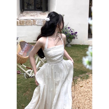 Summer Elegant Evening Party Midi Dress Women 2023 Fashion Slim Princess Embroider Vestidos Female Korean Style Clothes