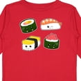 thumbnail image 4 of Inktastic Sushi with Faces Boys or Girls Long Sleeve Toddler T-Shirt, 4 of 5