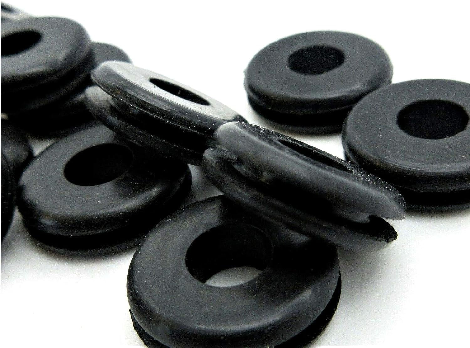 Rubber Grommets For 1/2" Panel Hole 3/8” ID X 3/4" OD Fits 1/8” Panel
