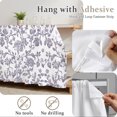 thumbnail image 5 of Grey-Purple Flower Cabinet Curtain 28"W x 51"L, Vintage Farmhouse Boho Leaf Spring Dust-Proof Privacy Curtain for Closet Shelves Self Adhesive, Sink Skirt for Bathroom Vanity Kitchen Laundry Room, 5 of 9