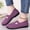 Purple, variant on Womens Casual Shoes Lace Up Slip On Round Toe Sneakers for Women Summer Flat Sole Walking Everyday Footwear US :7