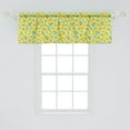 thumbnail image 2 of Ambesonne Mushroom Valance Pack of 2, Mushrooms Pattern, 54"X18", Yellow Multicolor, 2 of 4
