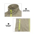 thumbnail image 6 of Little Donkey Andy Women's Lightweight Softshell Vest, Windproof Sleeveless Jacket for Running Hiking Travel, Khaki L, 6 of 7