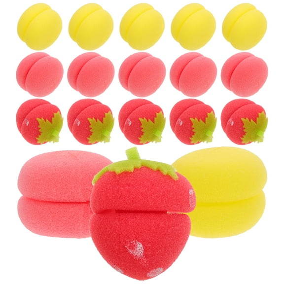 Uonlytech Self-Adhesive Hair Rollers Sponge Material for Home Styling 18Pcs