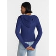 thumbnail image 3 of No Boundaries Button Front Hoodie Cardigan, Women's XXS-XXL, 3 of 5