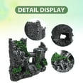 thumbnail image 5 of Aquarium Castle Decoration, Sturdy Resin Ornament for Freshwater and Saltwater Tanks, Green Rock Cave Design Landscape, 5 of 6
