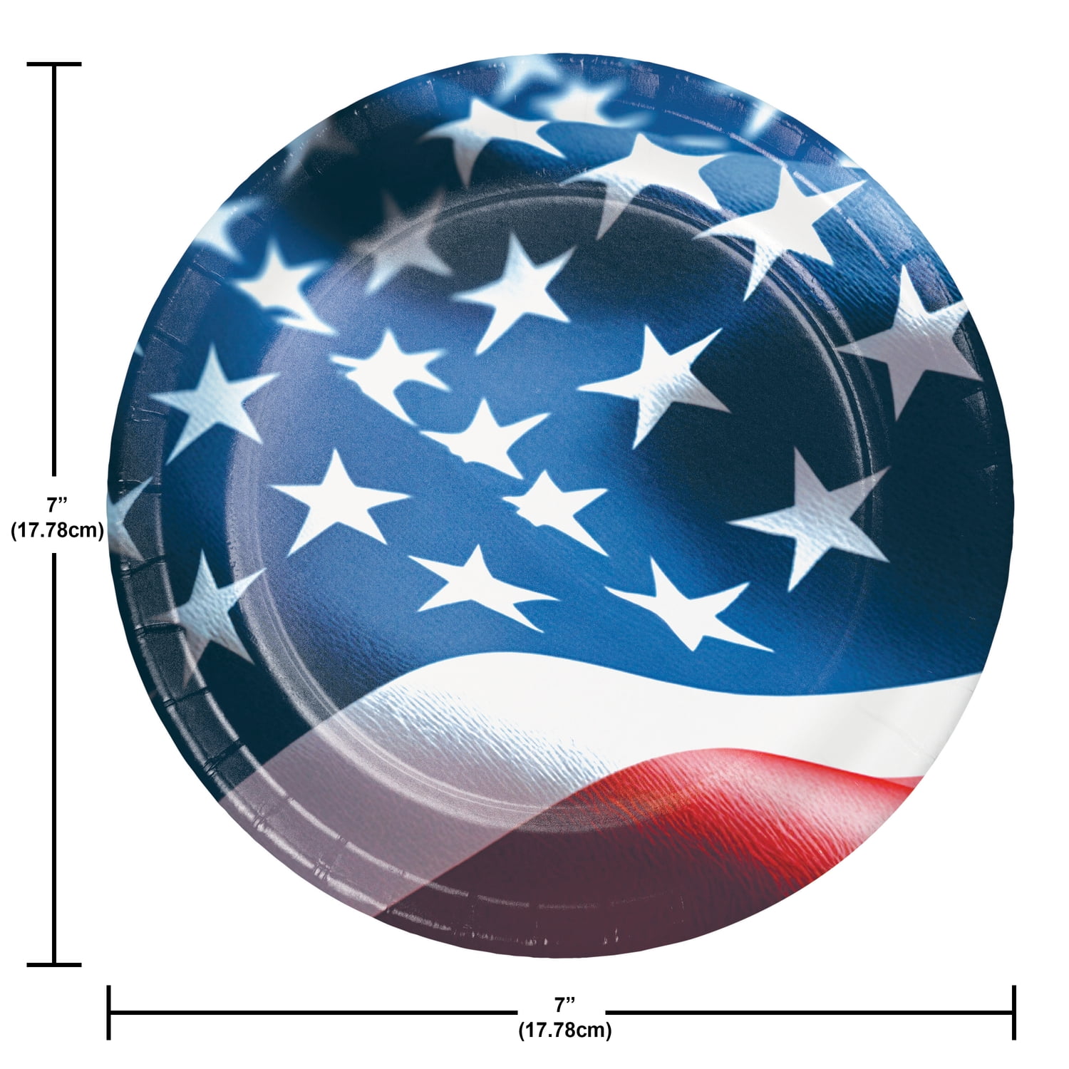 Creative Converting Freedom Flag Tableware Kit, Serves 8