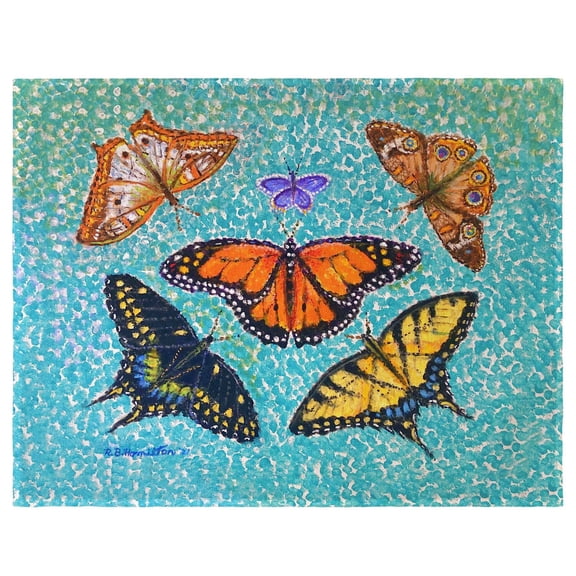 Betsy Drake Interiors Butterfly Arrangement Place Mat Set of 4