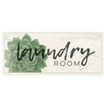 thumbnail image 1 of Stupell Industries Laundry Room Green Succulent Soft Textured Paper Look Wall Plaque, 7 x 17, Multi-Color, 1 of 4