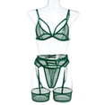 thumbnail image 6 of Everyday Bras for Women Mens Underpants Underwear Set Women Lace Guys Underwear Briefs Lace Pajamas for Women Shorts Set Lace Robe for Women Lingerie Set under Wear Men Sexy Lace Lingerie Green L, 6 of 9