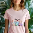 thumbnail image 5 of Inspirational Graphic T-Shirt with Colorful Bottles and Uplifting Words, Light Pink, Size S, 5 of 6