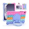 thumbnail image 1 of wonim11 DETUOSI Silicone Case for Samsung Galaxy Tab A9 Plus 11 Inch 2023, with 360°Rotatable Stand, Multi-Viewing Angles, Soft Lightweight Case for Galaxy Tab A9 Plus SM-X210/X216/X218, Dazzling Pink, 1 of 1