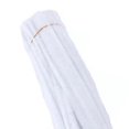 thumbnail image 5 of 100 Uds. Limpiadores de tuberías flexibles, tallos de chenilla de poliéster de Color puro, juguetes hechos a mano para educación temprana para niños DIY, color blanco, 5 of 5