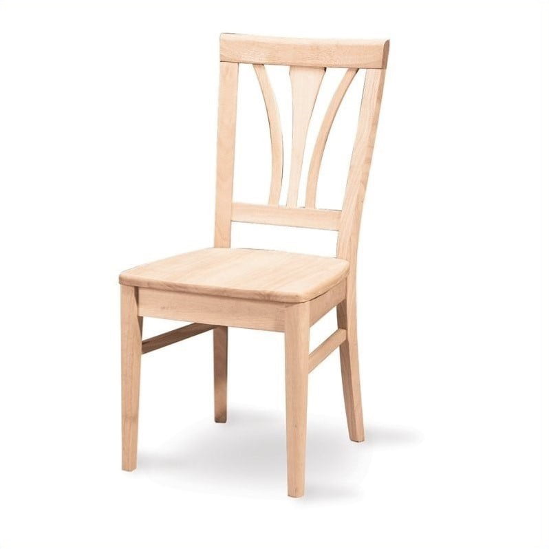 Unfinished Fanback Dining Chair, Solid Wood Dining Chairs Made In Canada