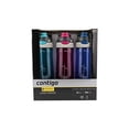 thumbnail image 1 of Contigo AUTOSPOUT Chug Leak-Proof Water Bottles 24oz, 3 Pack (Turquoise, Pink, Blue), 1 of 1