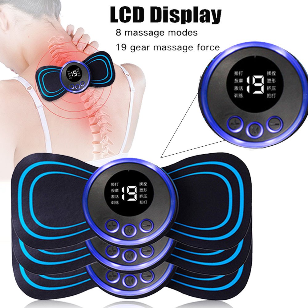 Masseur électrique Cou Et Dos - à Impulsions EMS, Rechargeable, Patch De Relaxation Corporelle