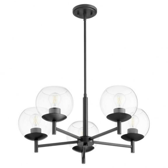Quorum Lighting - Lyon - 5 Light Chandelier In Soft Contemporary Style-11.25