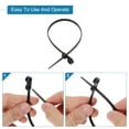 thumbnail image 4 of Uxcell 250Pcs 9 Inch 44 Lbs Mount Head Cable Zip Ties Self-Locking Nylon Cable Tie Wraps for Cord Management, Black, 4 of 7