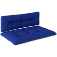 thumbnail image 6 of Dark Gray & Navy Blue Patio Sofa Cushions - 2 Piece Set, 47.2"x30.3" Seat, 3.9" Thick, Outdoor Replacement Cushions for Pallet Furniture, Polypropylene & Polyester Fabric, 6 of 8