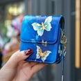 thumbnail image 5 of ELEHOLD Butterfly Crossbody Phone Bag for Samsung Galaxy Z Flip 7 2025/7 FE/6/5/4/3, Lightweight Faux Leather Mini Shoulder Bag Slim Non-Slip Travel Pouch Case with Strap for Women,M, 5 of 8