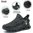 thumbnail image 5 of Men Running Shoes Men's Tennis Shoes Lightweight Breathable Fashion Sneakers Non Slip Workout Training Shoes for Running Black, 5 of 8