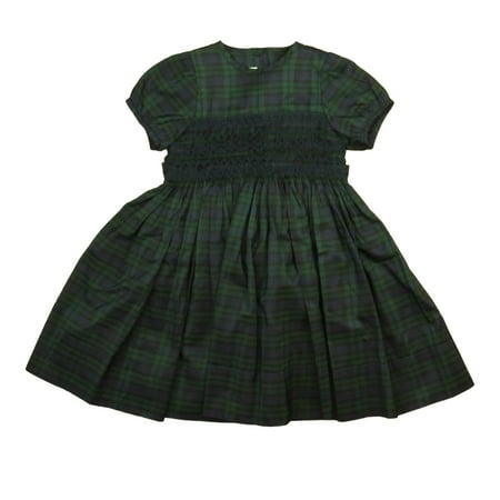 

Pre-owned Carolina Zapf Girls Green Plaid Dress size: 2T
