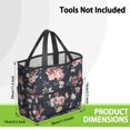 thumbnail image 3 of Garden Tool Bag,Pioneer Flower Floral Print Pattern Garden Tool Organizer,Garden Gifts,Waterproof Multi-Pocket Garden Tool Storage 11.8x5.5x11.4 Inch(Tools NOT Included), 3 of 6