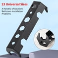 thumbnail image 3 of 360-Degree Rotating 12-in-1 Multifunctional Sink Wrench Tool - Metal Basin Wrench for Kitchen/Bathroom Pipe Nut Removal & Installation, Ideal for Tight Spaces, Plumbing Repair Kit, Black, 3 of 7