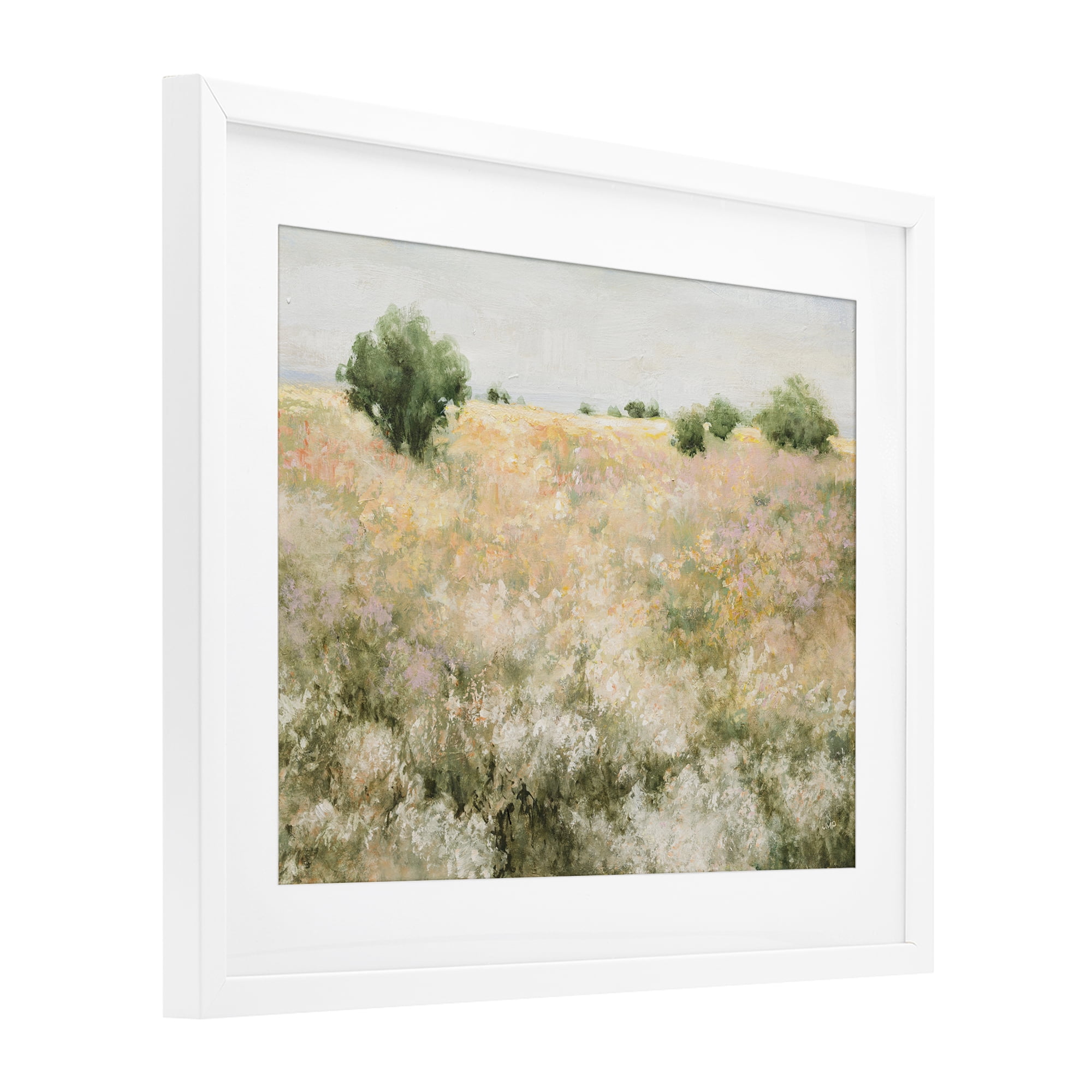 Stupell Industries Pastoral Freedom Field White Framed Print Under Glass, design by Julia Purinton