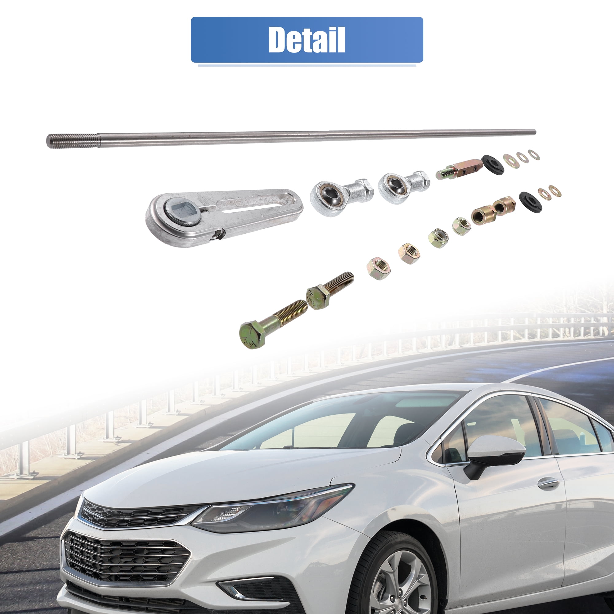 Unique Bargains Adjustable Transmission Column Shift Linkage for GM for Chevrolet TH-350