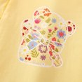 thumbnail image 5 of Cethrio Girls T-shirts, Casual Short Sleeve Cotton Graphic Tees Summer Tops Yellow Size 7-8, 5 of 8