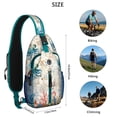 thumbnail image 5 of Crossbody Sling Backpack for Women Men Tropical Ocean Jellyfish Shoulder Sling Crossbody Casual Chest Bag for Travel Sports Running Hiking, 5 of 6