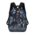 thumbnail image 1 of Piratas del Caribe-theme Backpack, Campus style schoolbag Bookbag with Adjustable Shoulder Straps And Large Zip Compartment, Unisex Travel Bags., 1 of 6