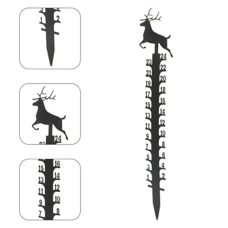 WHAMVOX Outdoor Snow Gauge for Yard Decoration Made of Color Compact Size Easy to Insert into Ground