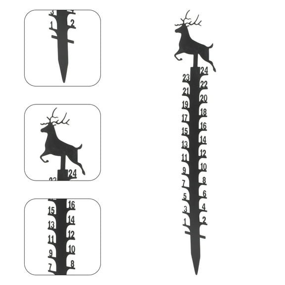 WHAMVOX Outdoor Snow Gauge for Yard Decoration Made of Color Compact Size Easy to Insert into Ground