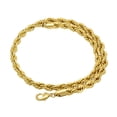 thumbnail image 3 of 8mm Large 14k Yellow Gold Plated Twisted Rope Chain Necklace, 36 inches + Gift Box, 3 of 7