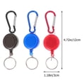 thumbnail image 2 of 6pcs Premium Retractable Key Buckles Portable Reel Clips Retractable Key Rings, 2 of 7
