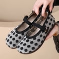 thumbnail image 6 of Vibrex Women's Mesh Ballet Flats Comfortable Dressy Trendy Round Closed Toe Mary Jane Flat Shoes Women's Polka Dots Flats Casual Work Shoes, 6 of 9