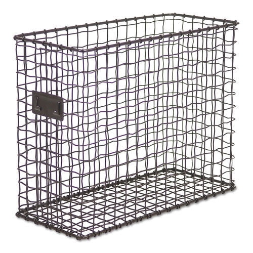 Vintage Wire Mesh Top-Loading File Holder - Vintage Bronze