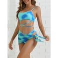 thumbnail image 2 of DARING DIVA Adjustable Spaghetti Straps Strappy Bikini Swimsuits XS Blue, 2 of 6