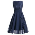 thumbnail image 1 of EQWLJWE Robes d'Été pour Femmes 2023 Liquidation Robes pour Femmes Mode Femmes Grande Taille Brodée Manches Courtes Col en V Robe Courte Décontractée, 1 of 4